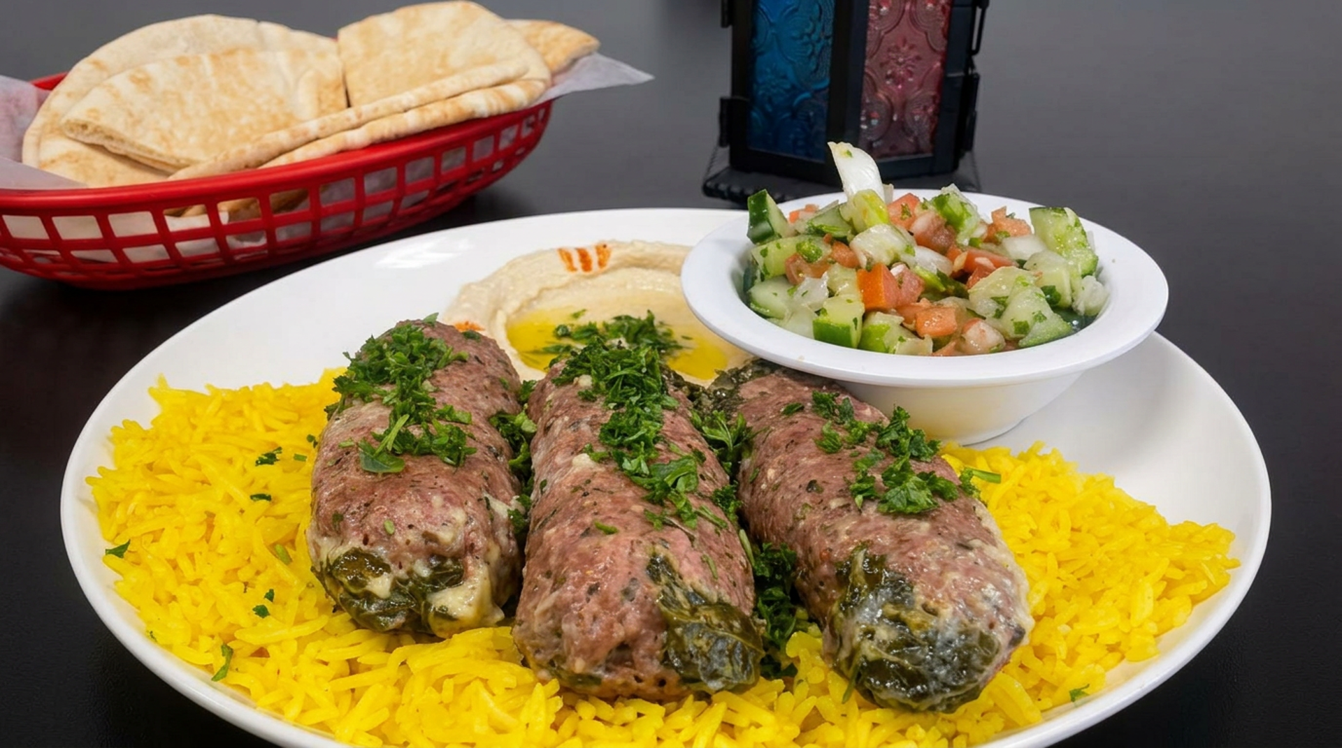 A table of Middle Eastern favorites