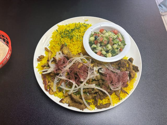 Chicken Shawarma Plate.