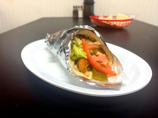 Chicken Kebab Sandwich.