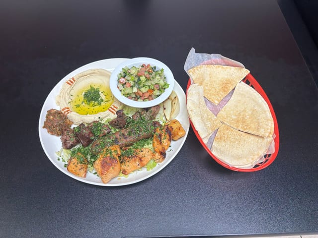 Combination Kebab Plate.