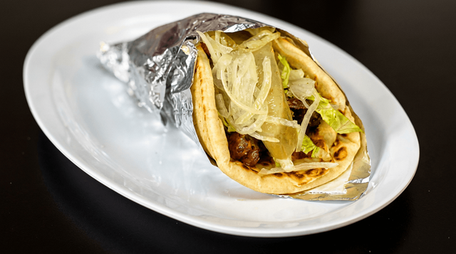 Lula Kebab Sandwich.