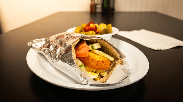 Palestinian Breakfast Sandwich.